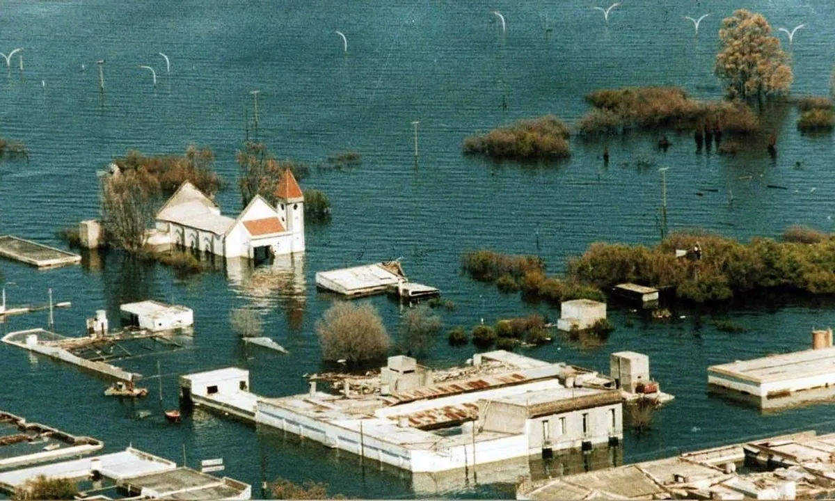 Villa Epecuén inundada